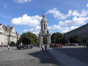 Der Campus des Trinity College Dublin.