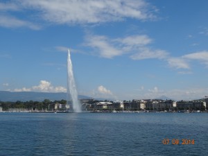 le jet d`eau à Genève
