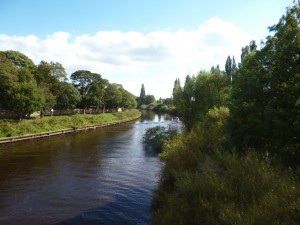 River Ouse in York - hier aufgenommen auf einer Brücke, die ich täglich auf dem Weg zur Arbeit passiere.