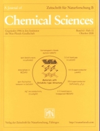 coverpage:Zeitschrift für Naturforschung B 63(10) (2008)