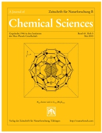 coverpage: Zeitschrift für Naturforschung 65(5) (2010)