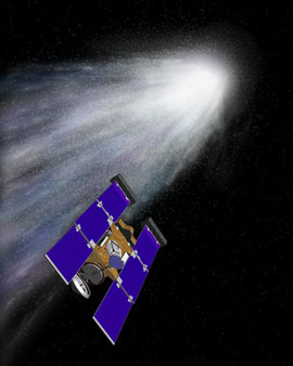 [Stardust passiert den Kometen 