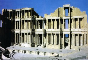 Das Theater von Sabratha in Libyen