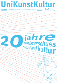 Titelblatt des Jubilumsheftes "UniKunstKultur" im Sommersemester 2009