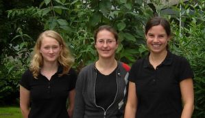 Anne Baumann, Julia Neumann und Tanja Vo (von links nach rechts) fahren zur Nobelpreistrger-Tagung. Mit dabei ist auch Florian Hupka, der momentan noch in den USA weilt.
