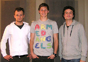 Die "Weitblicker" Timo Berse, Benedikt Hwedes und Cornelius Lahme (von links)