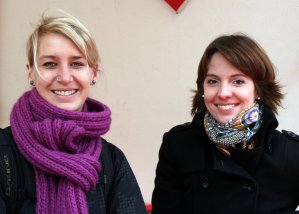 Zwei der Grnderinnen der "Arbeitsgruppe Internet": Karoline Frohlinde (links) und Britta Rottbeck