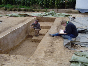 Auf einem Feld bei Nottuln fanden die Wissenschaftler Reste der ltesten nachgewiesenen Siedlung in der norddeutschen Tiefebene.