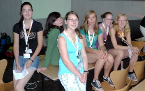 Die "Lili-Girls" Fabienne, Milica, Fenja, Clara, Lara und Verena (von links nach rechts)