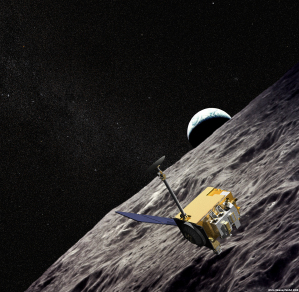 Grafische Darstellung des "Lunar Reconnaissance Orbiter".