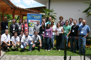 Teilnehmer des Symposiums "GeoChange" in Campos do Jordo, Brasilien.