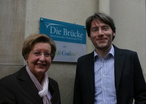 Rektorin Prof. Dr. Ursula Nelles und Swen Schulz