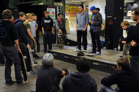 Skateboard-Seminar mit Titus Dittmann an der Universitt Mnster