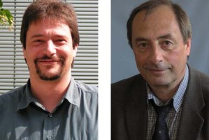 Die Professoren Gerhard Wilde (links) und Ruslan Z. Valiev