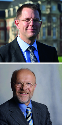 Prof. Dr. Hinnerk Wimann und Prof. Dr. Bodo Pieroth (von oben)
