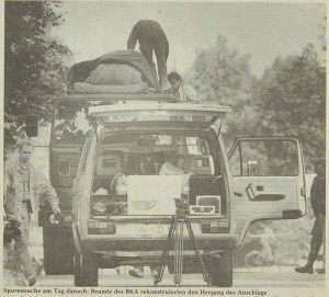 Bild zu einem Zeitungsartikel in der "Mnsterschen Zeitung" zum IRA-Anschlag von 1989