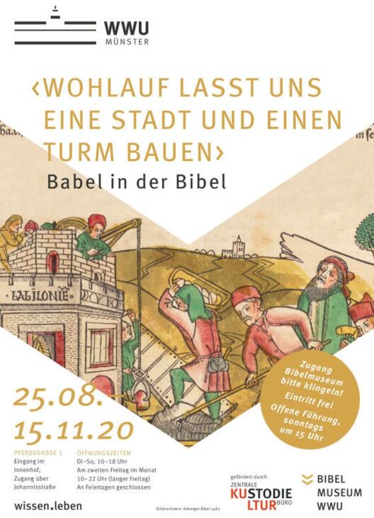 Ausstellungsplakat Babel in der Bibel