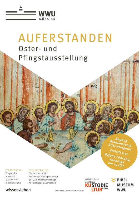 Ausstellungsplakat <Auferstanden> Oster- und Pfingstausstellung 2021