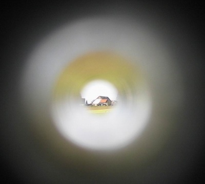 Blick Durch Trinkhalm