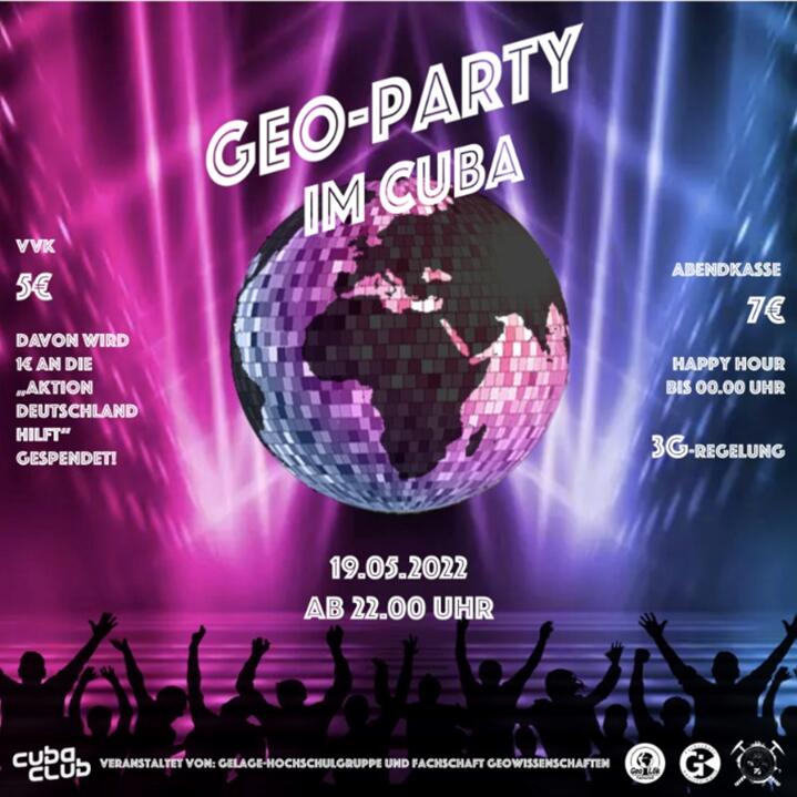Plakat GeoParty 2022