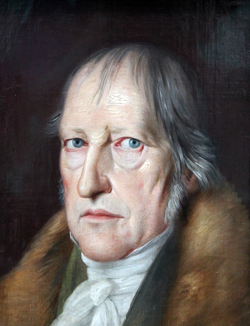 Georg Wilhelm Friedrich Hegel, porträtiert von Jakob Schlesinger, 1831.