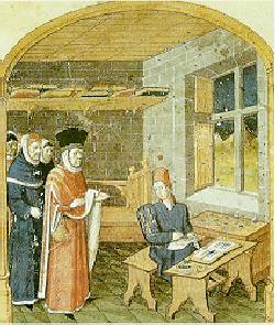 Mittelalterliche Schreiberwerkstatt