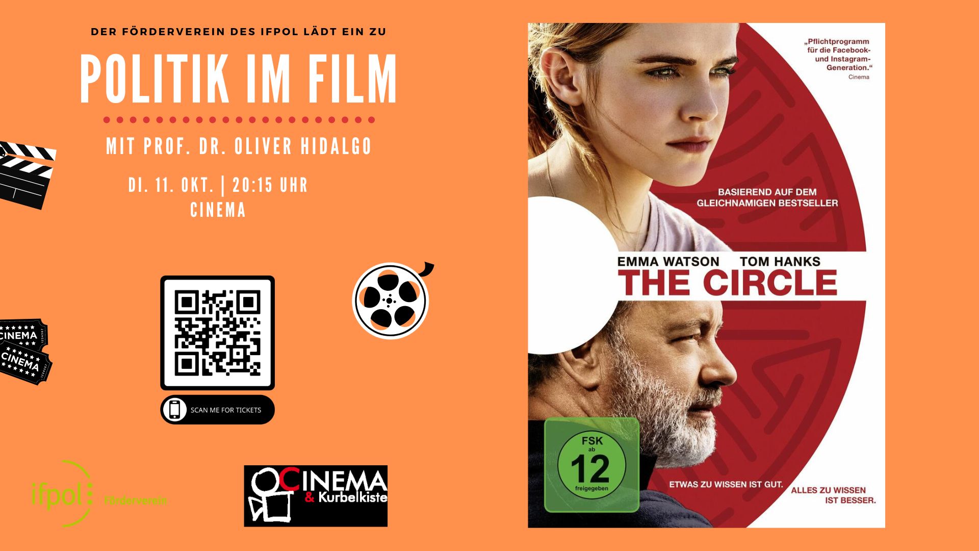 Politik im Film: "The Circle" mit Oliver Hidalgo