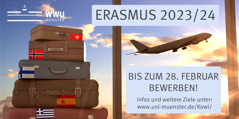 Plakat für die Erasmus-Bewerbung