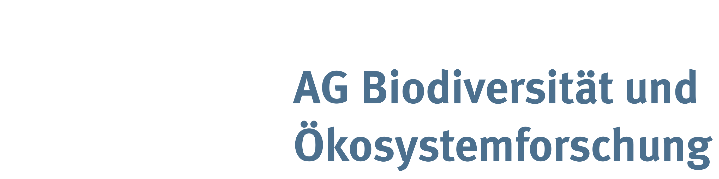 AG Biodiversität und Ökosystemforschung