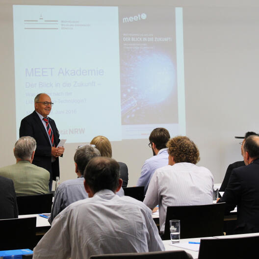 Dr. Gerhard Hörpel welcomes over 60 participants.