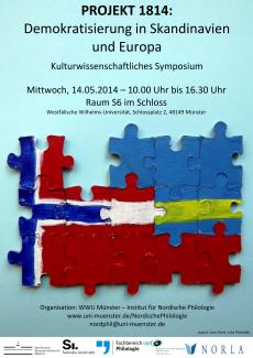 Plakat Projekt 1814 Kulturwissenschaftliches Symposium