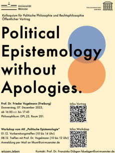 Plakat Vortrag Prof. Dr. Frieder Vogelmann am 7. Dezember 2023