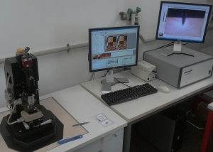 Image of an atomic force microscope
