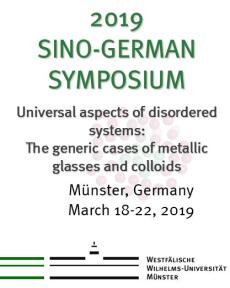 2019 SINO-German Symposium