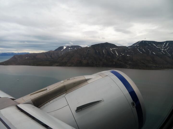 Abflug von Longyearbyen