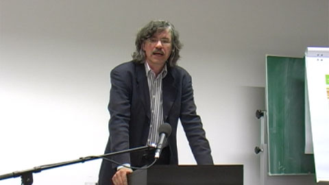 Philosoph Prof. Holmer Steinfath sprach am 3. Juni 2011 &uuml;ber "Werte und Gl&uuml;ck". Er er&ouml;ffnete er die Tagung "Philosophie, Theologie und die Frage nach dem guten Leben" der Graduiertenschule des Exzellenzclusters und des Bisch&ouml;flichen Cusanuswerk. (han)
