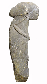 Abguss einer anthropomorphen/menschengestaltigen Stele aus der Nähe von Kilisik bei Arsameia am Nymphaios in Kommagene aus dem 8. Jahrtausend v. Chr.