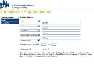 Europaeische Staedteatlanten Screenshot