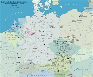 Europaeische Staedteatlanten Uebersicht Klein