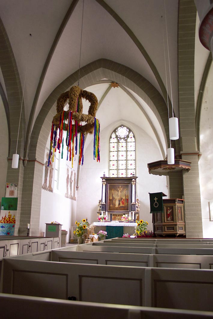 Innenraum der ev. Kirche Bad Sassendorf