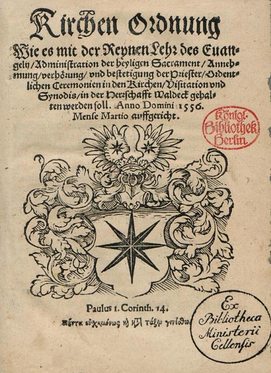 Deckblatt KO Waldeck, 1556