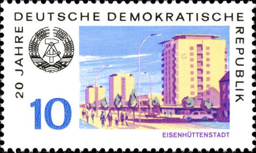 7 Eisenhuettenstadt Briefmarke Ddr 1969