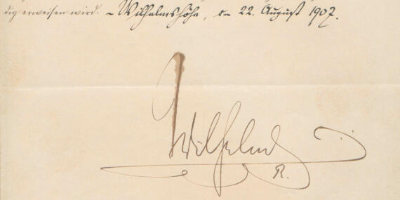 Unterschrift Wilhelms II.