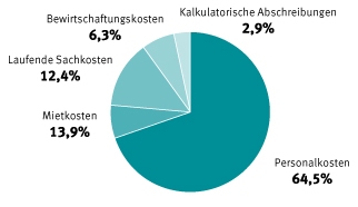 Kostenstruktur im Haushaltsjahr 2008