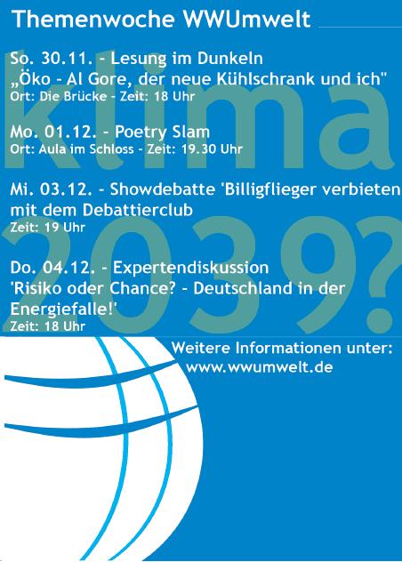 Flyer Themenwoche