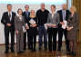 Prof. Dr. Cornelia Denz (r.) und Prof. Dr. Jrg Becker hielten die Laudatios fr die Preistrger der Dissertationspreise.
