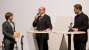 Erstsemesterbegrung 2013 im H1 - Oberbrgermeister Markus Lewe (mitte) im Gesprch mit den Radio Q-Moderatoren.