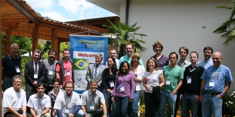 Teilnehmer des Symposiums &quot;GeoChange&quot; in Campos do Jordão, Brasilien.<address>© WWU - ifgi</address>