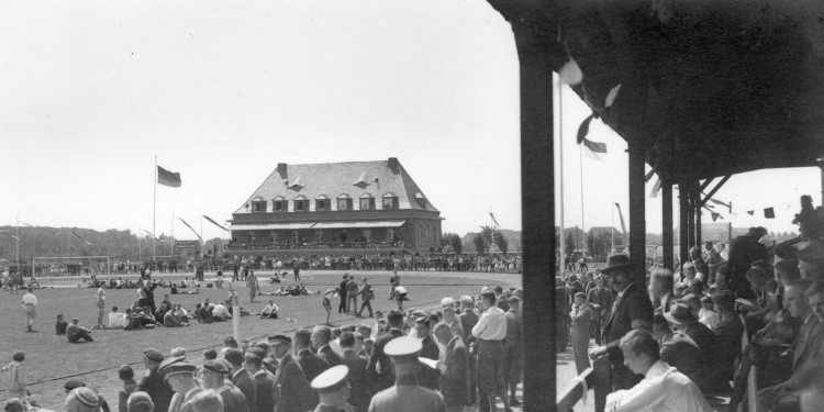 Hochschulsportfest 1929 auf der Sportanlage am Horstmarer Landweg<address>© Universitätsarchiv</address>