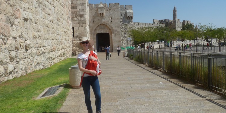 Mirjam Brzeska besuchte in Jerusalem unter anderem das Jaffator und die Altstadtmauer.<address>© privat</address>